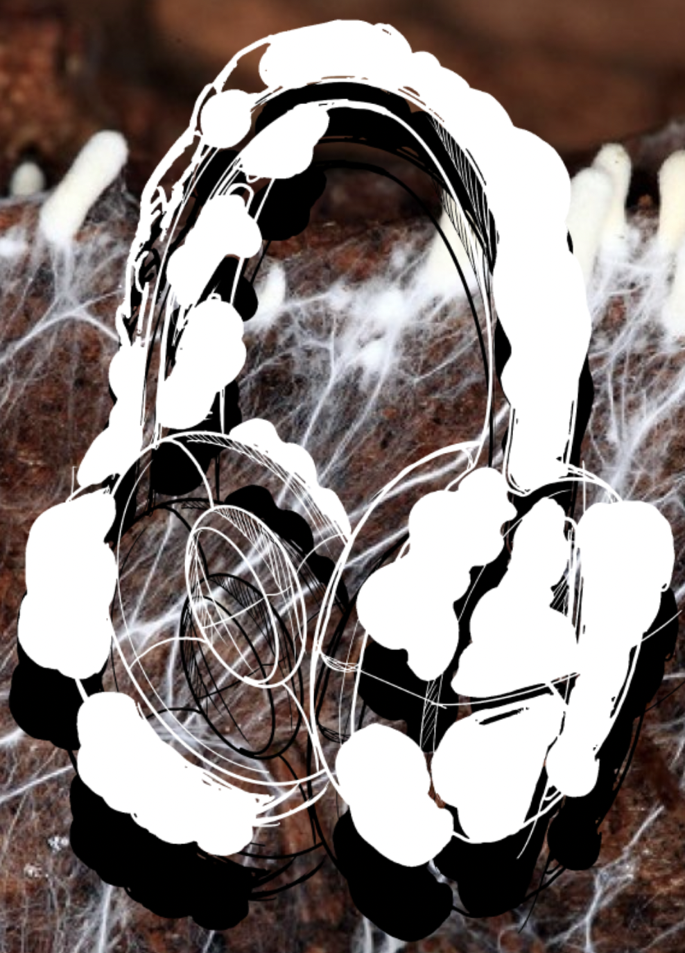 Audiomycelium headphone sketch